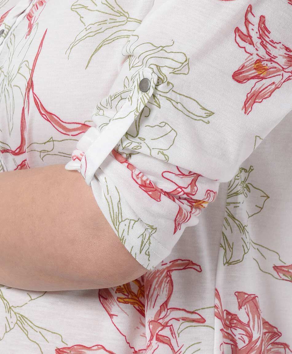 Polera mujer floreada