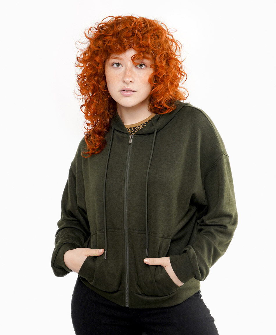 Poler&oacute;n mujer con cierre green