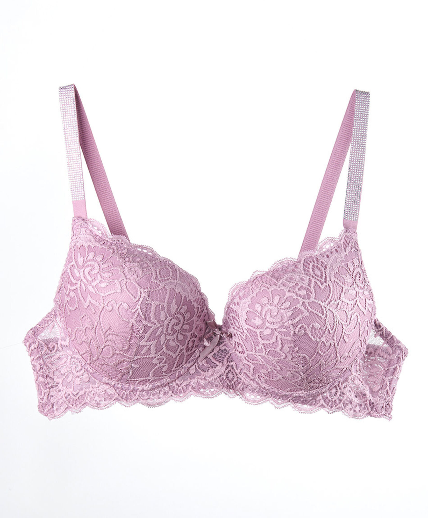 Sostén mujer push up encajes brillos Sostén mujer push up encajes brillos