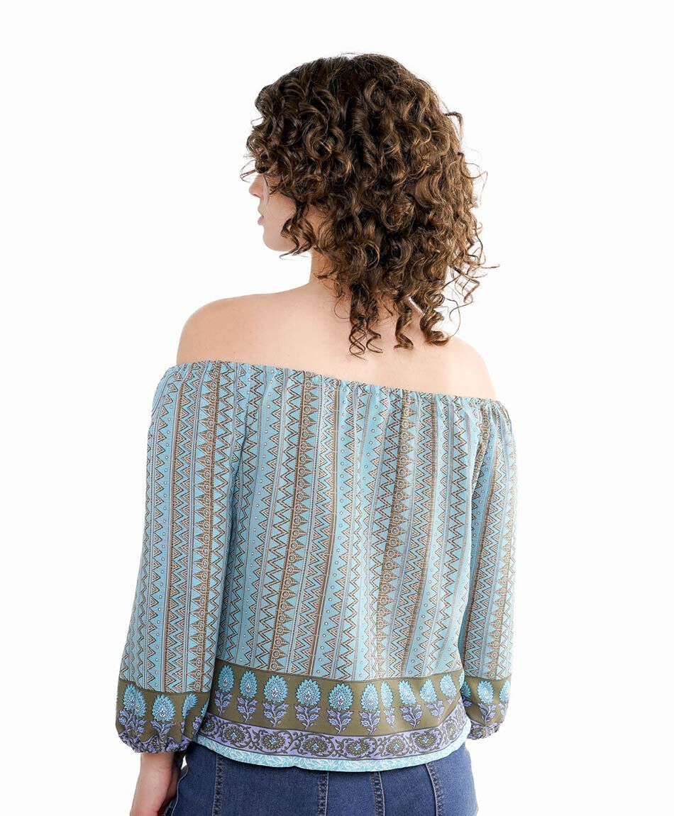 Blusa mujer estampado abstract