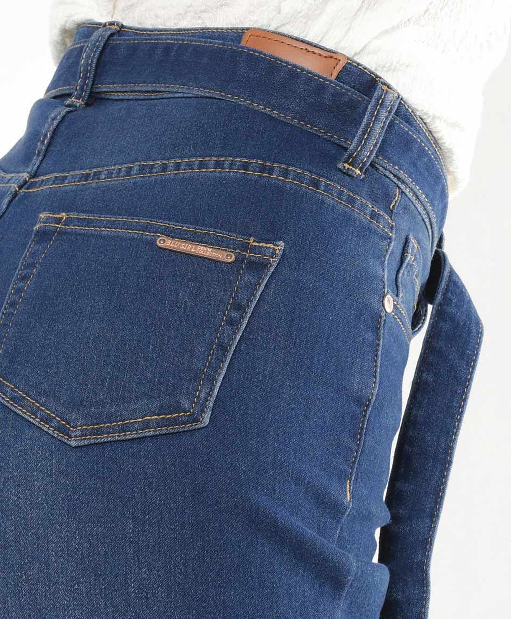 Jeans mujer cinturón wide Jeans mujer cinturón wide