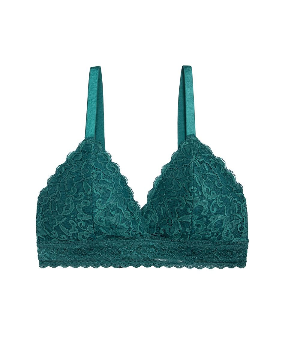 Bralette mujer triangular encajes