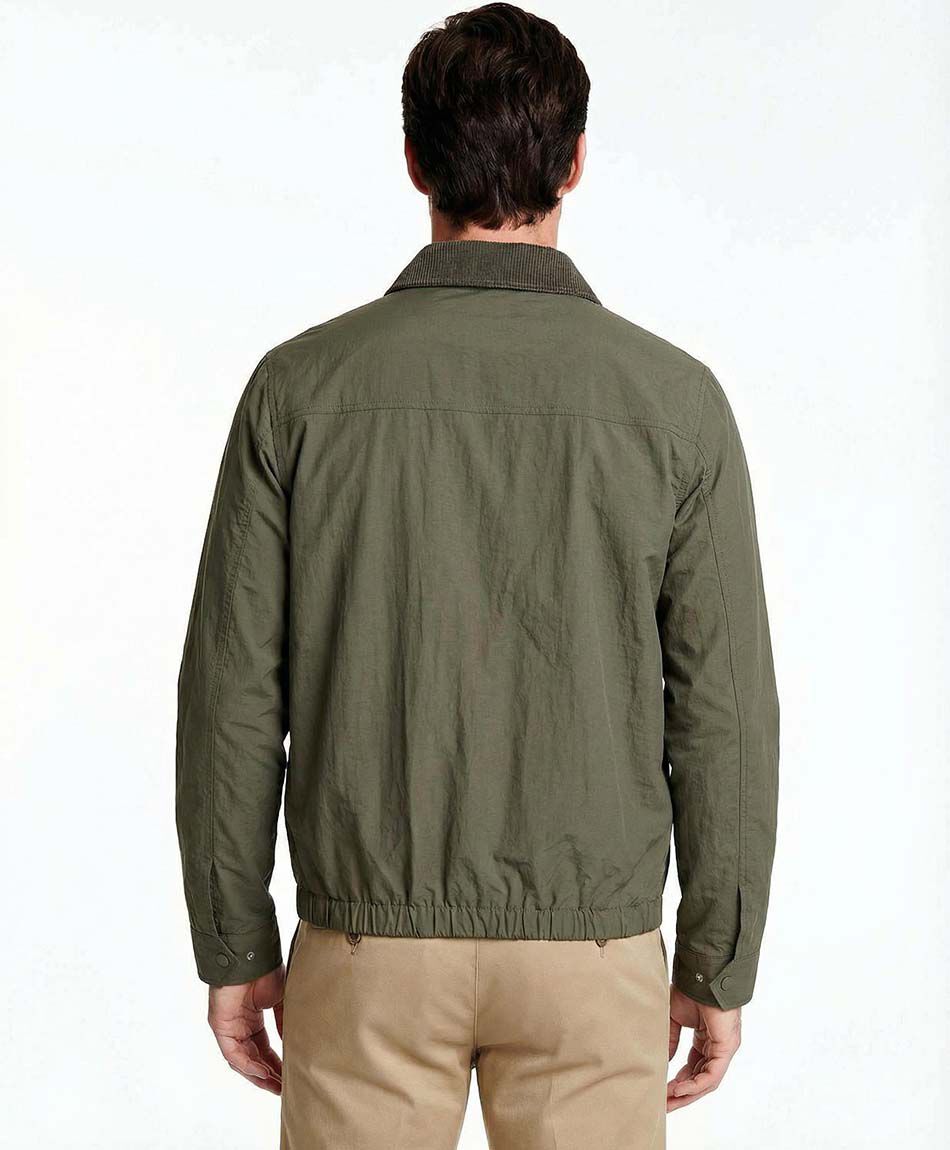 Cortaviento hombre cuello corderoy