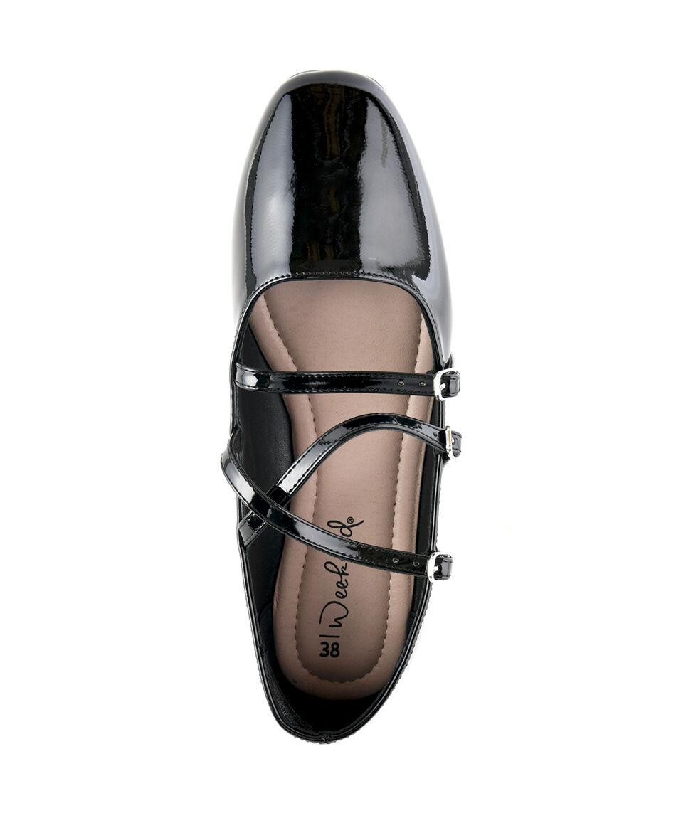 Ballerina mujer charol cruzada