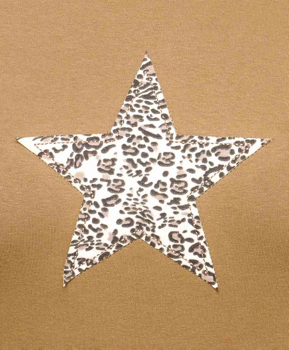 Polera mujer estampado estrella