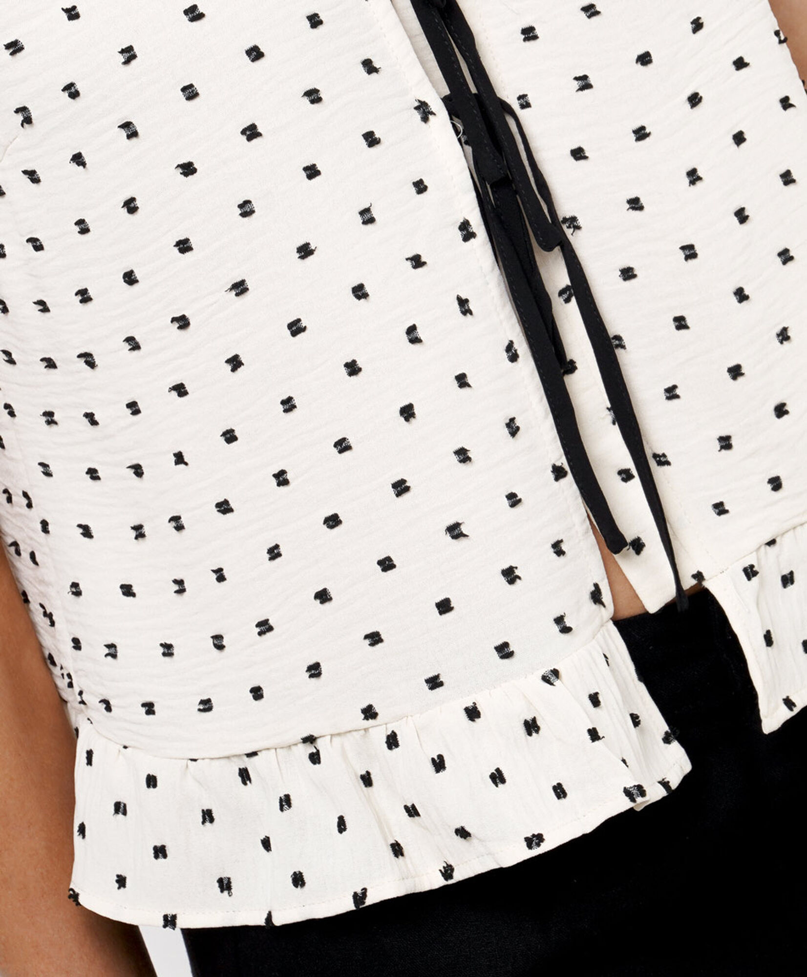Blusa mujer puntos lazo Blusa mujer puntos lazo