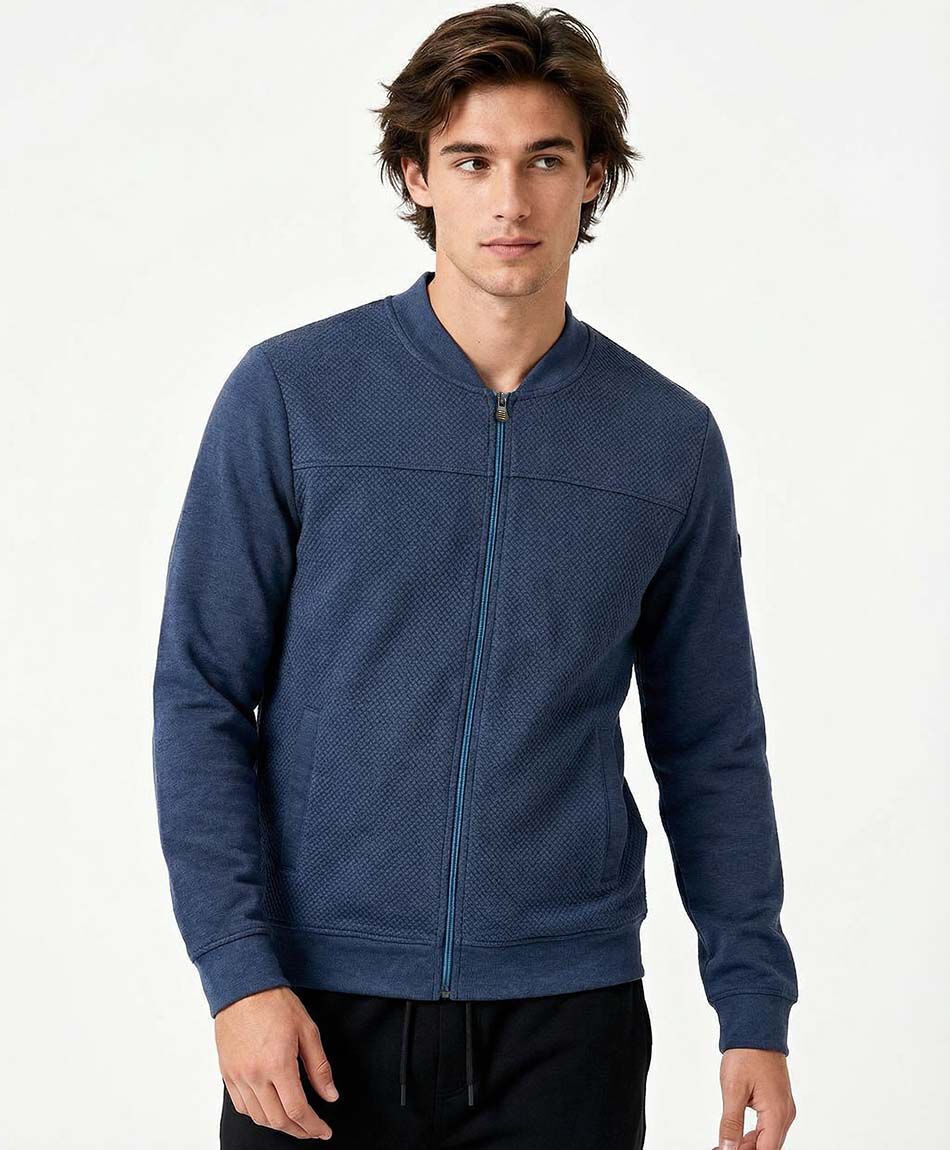 Chaqueta hombre bomber azul