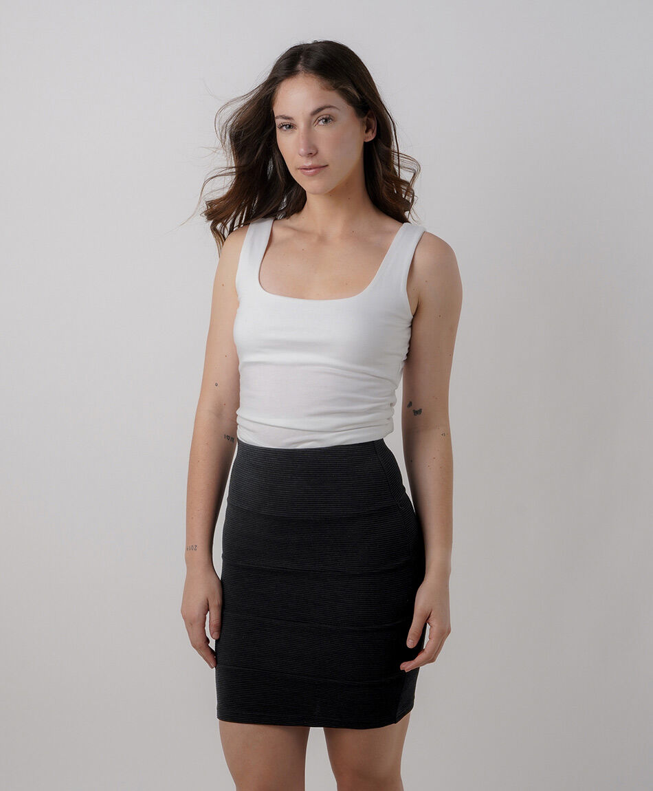 Falda mujer rib tubo