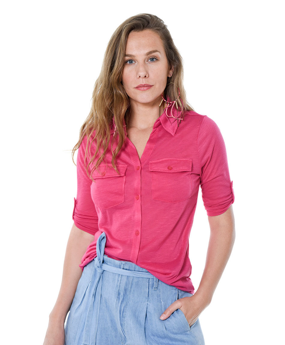 Blusa botones color