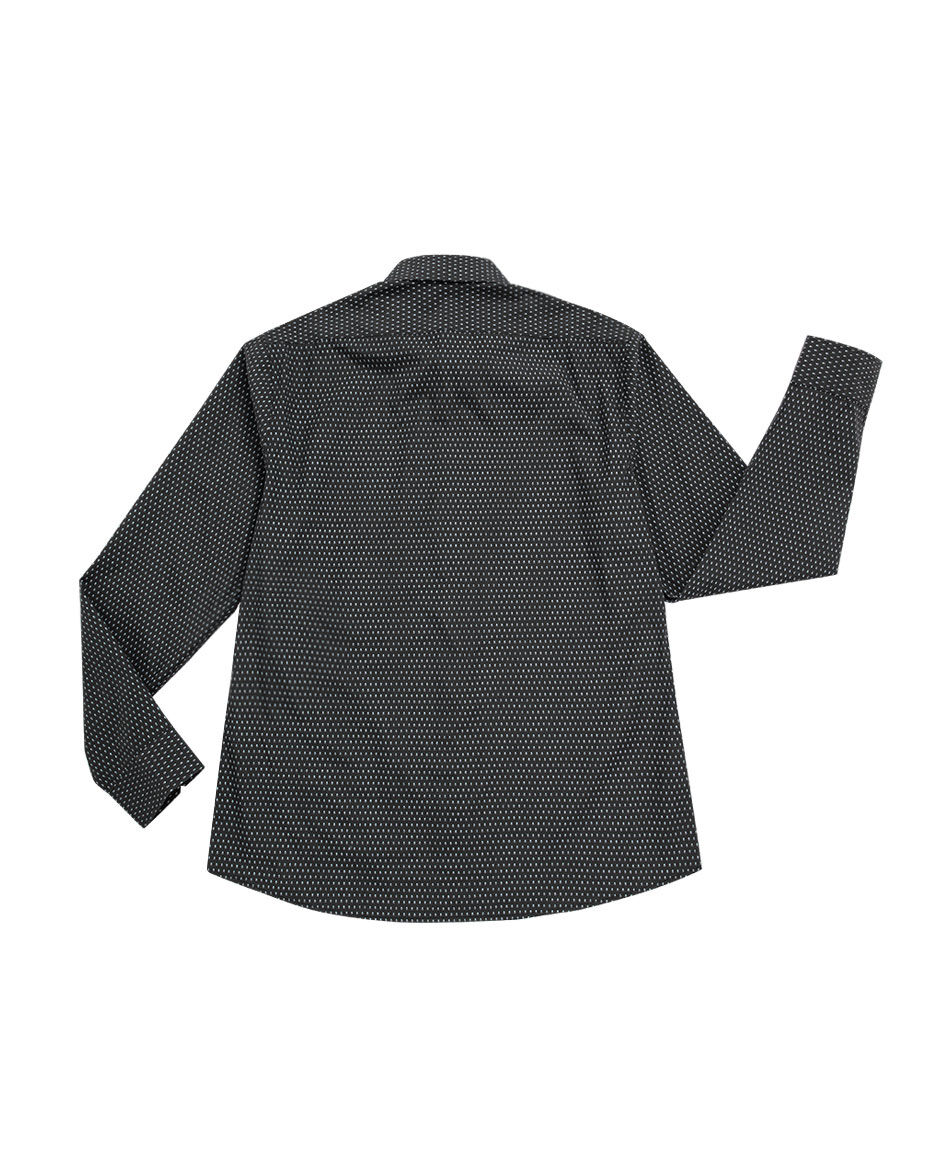 Camisa hombre manga larga micro pixel