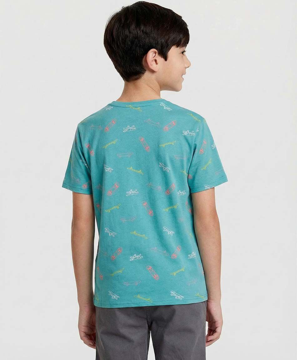 Polera ni&ntilde;o dibujos skates