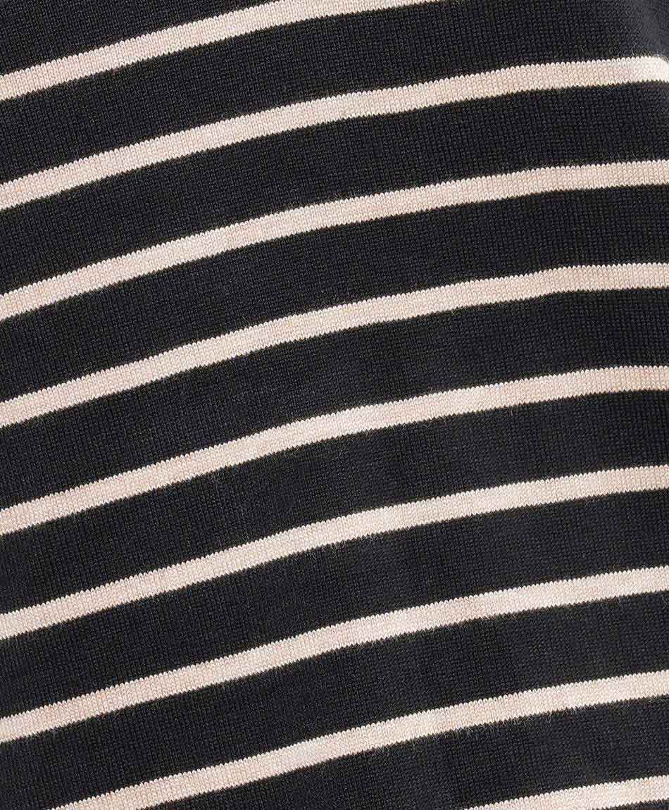 Sweater mujer cuello v dise&ntilde;o lineas