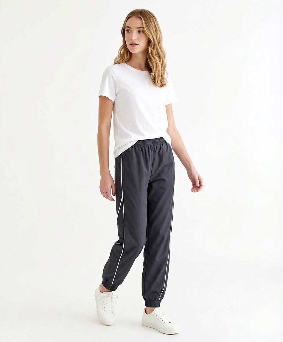 Pantal&oacute;n deportivo mujer lineas blancas