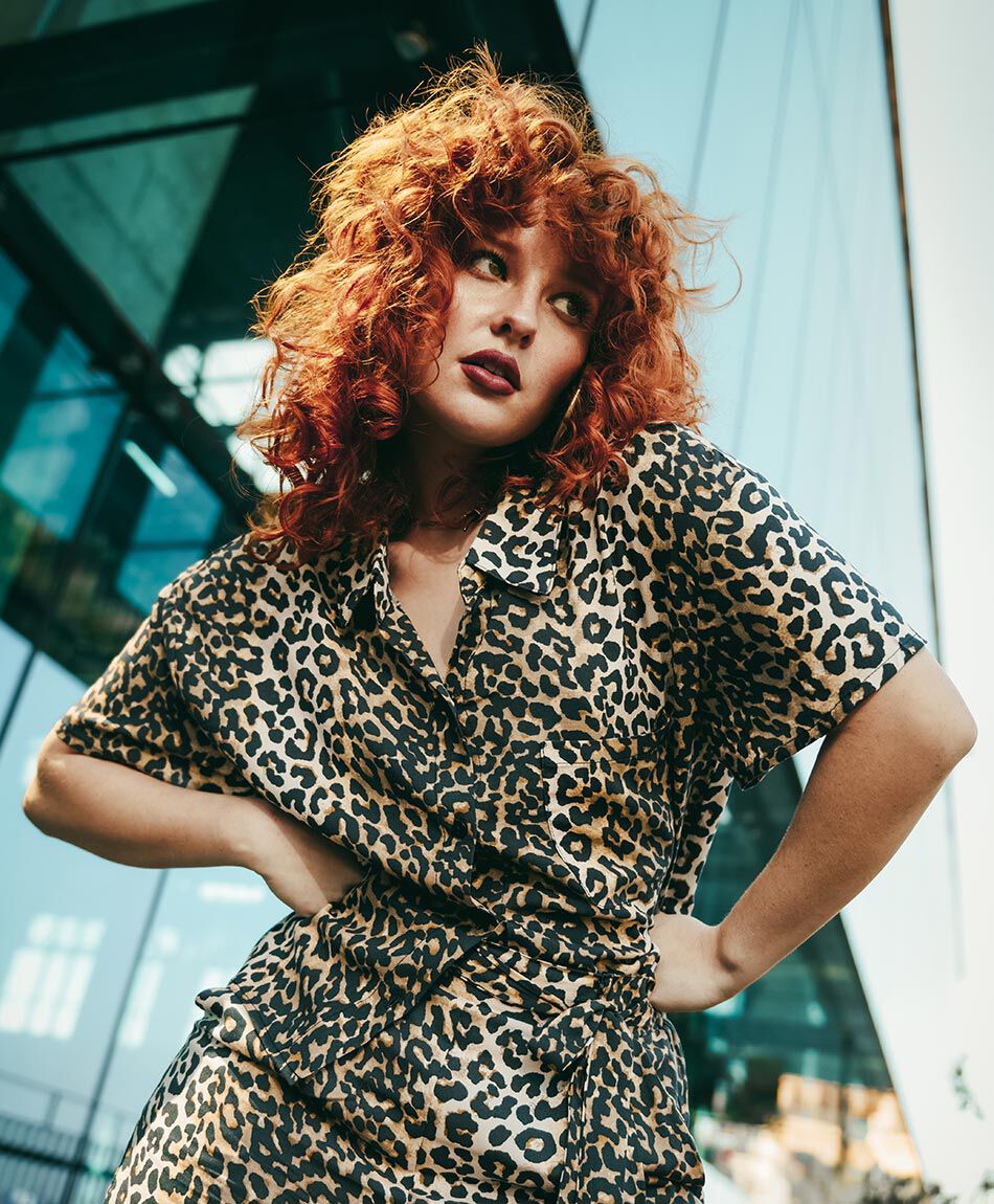 Blusa mujer animal print camisera