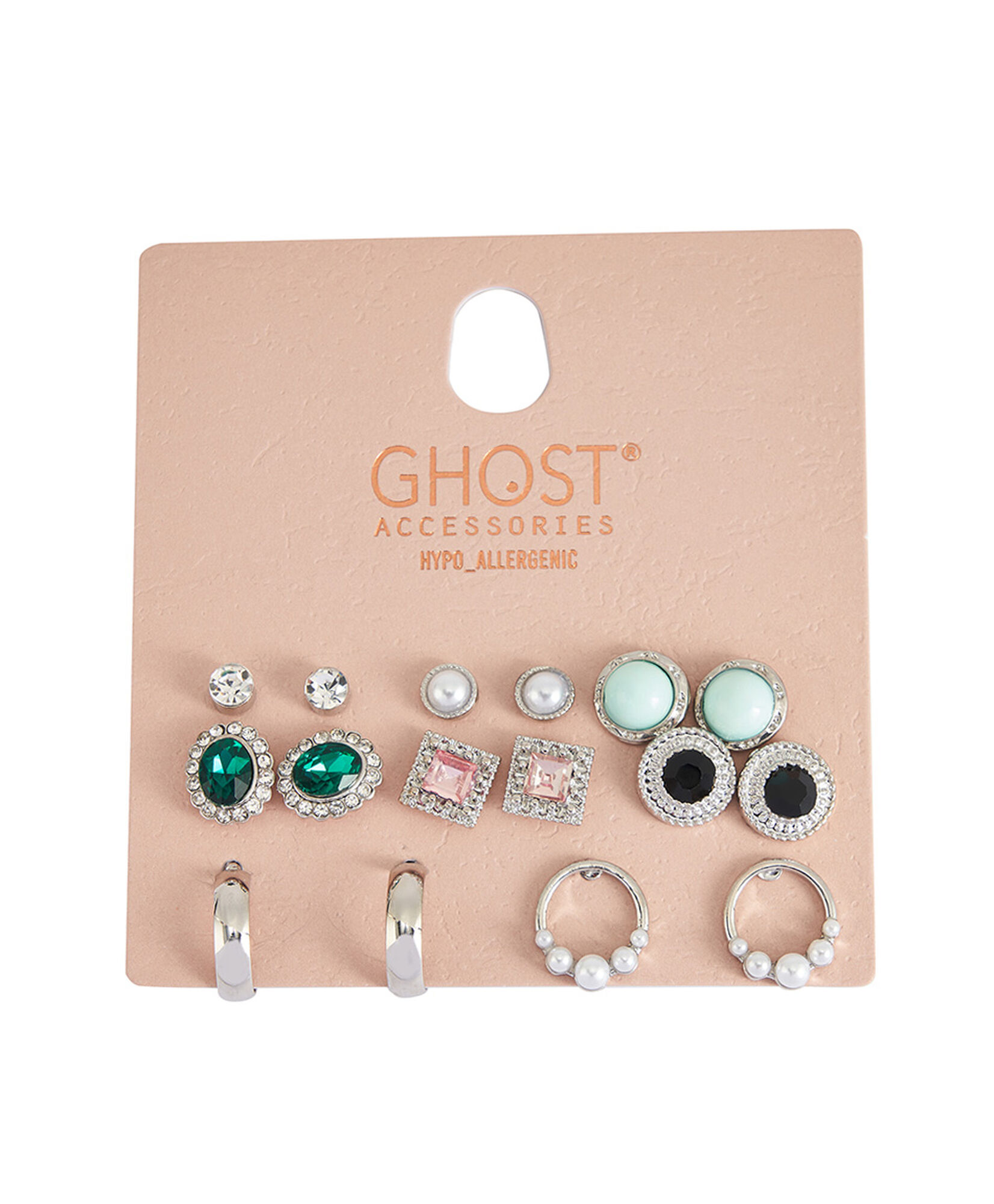 Set 8 aros mujer piedras Set 8 aros mujer piedras