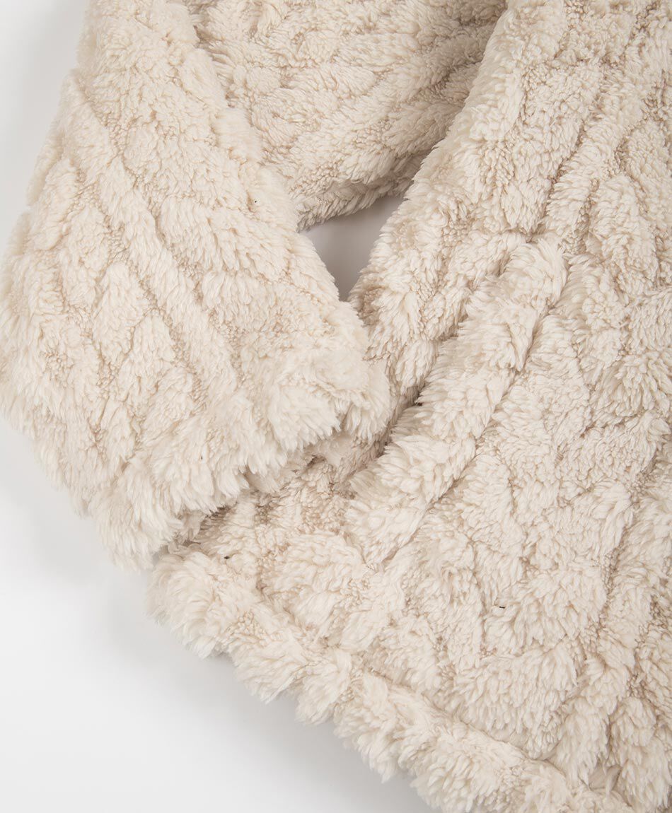 Poler&oacute;n ni&ntilde;a  sherpas trenzado white