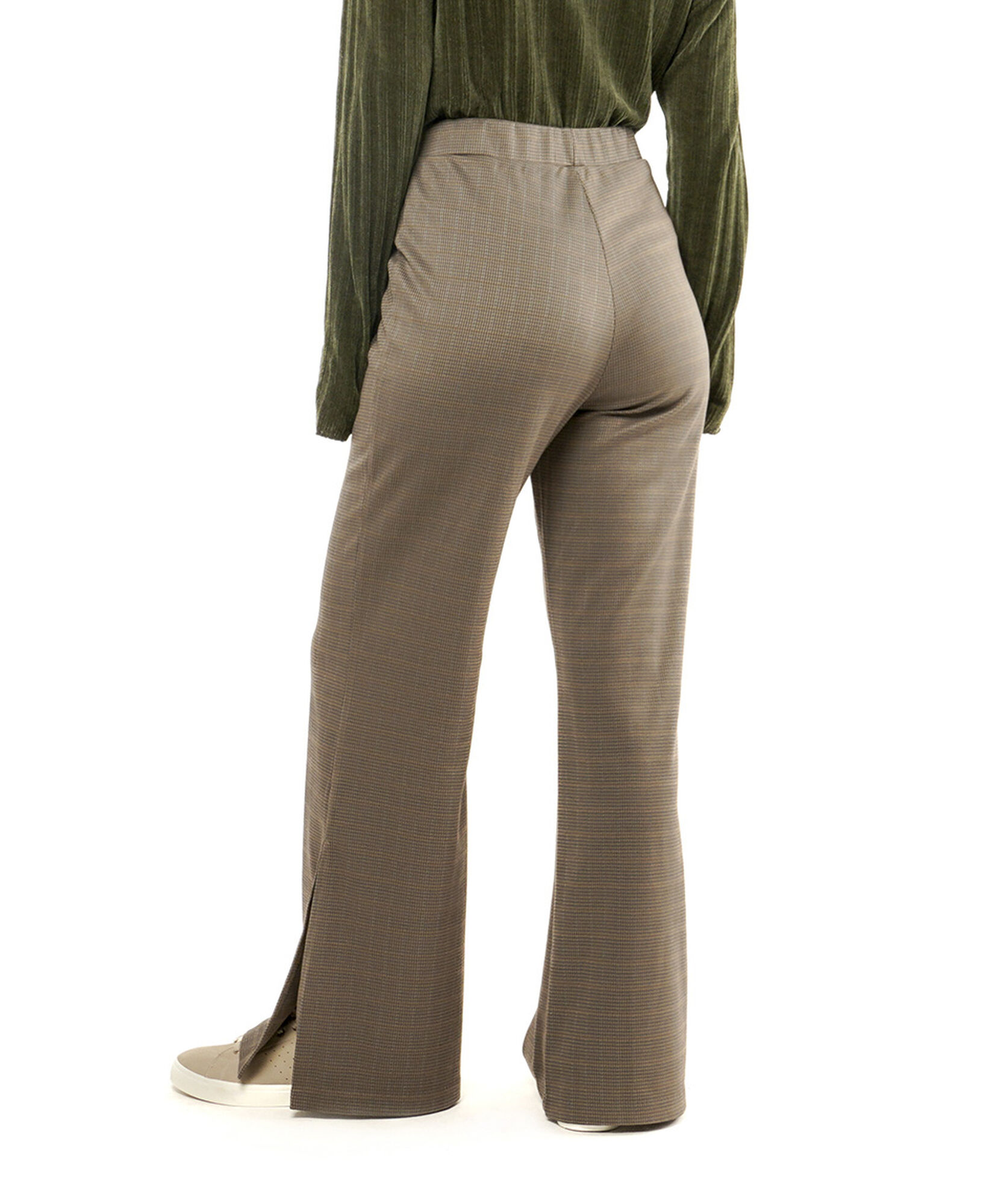Pantalón mujer pied de poule escoces wide Pantalón mujer pied de poule escoces wide
