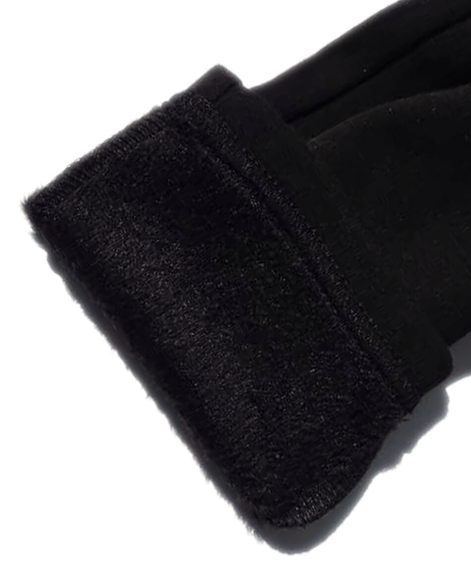 Leggins beb&eacute; forrada lisa negros