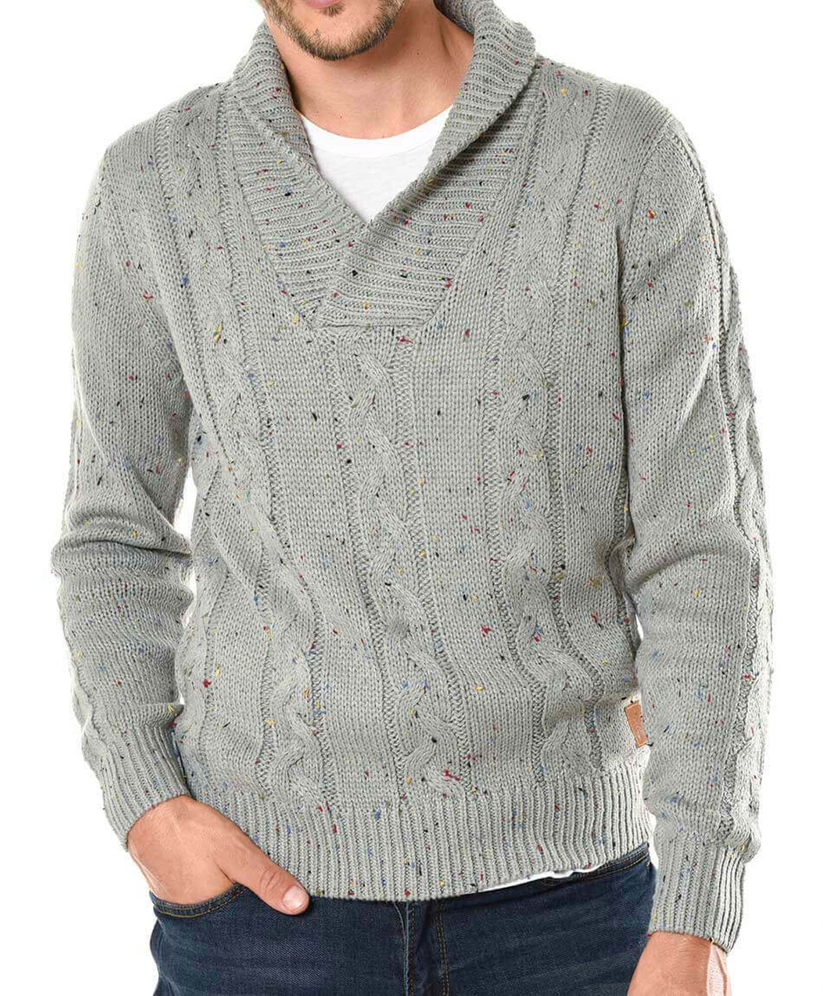 Sweater jacquard cuello en v Sweater jacquard cuello en v