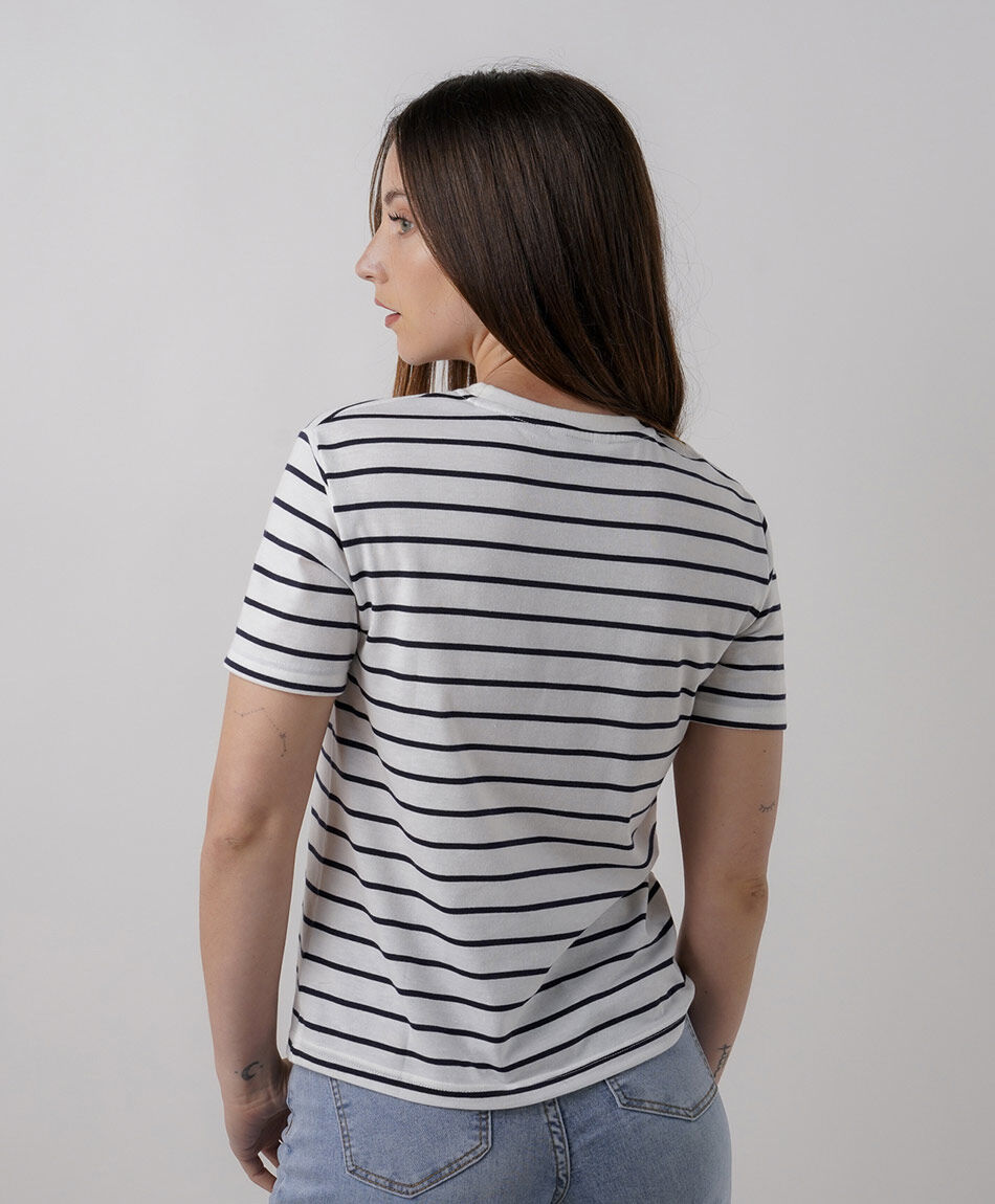 Polera mujer rayas paris