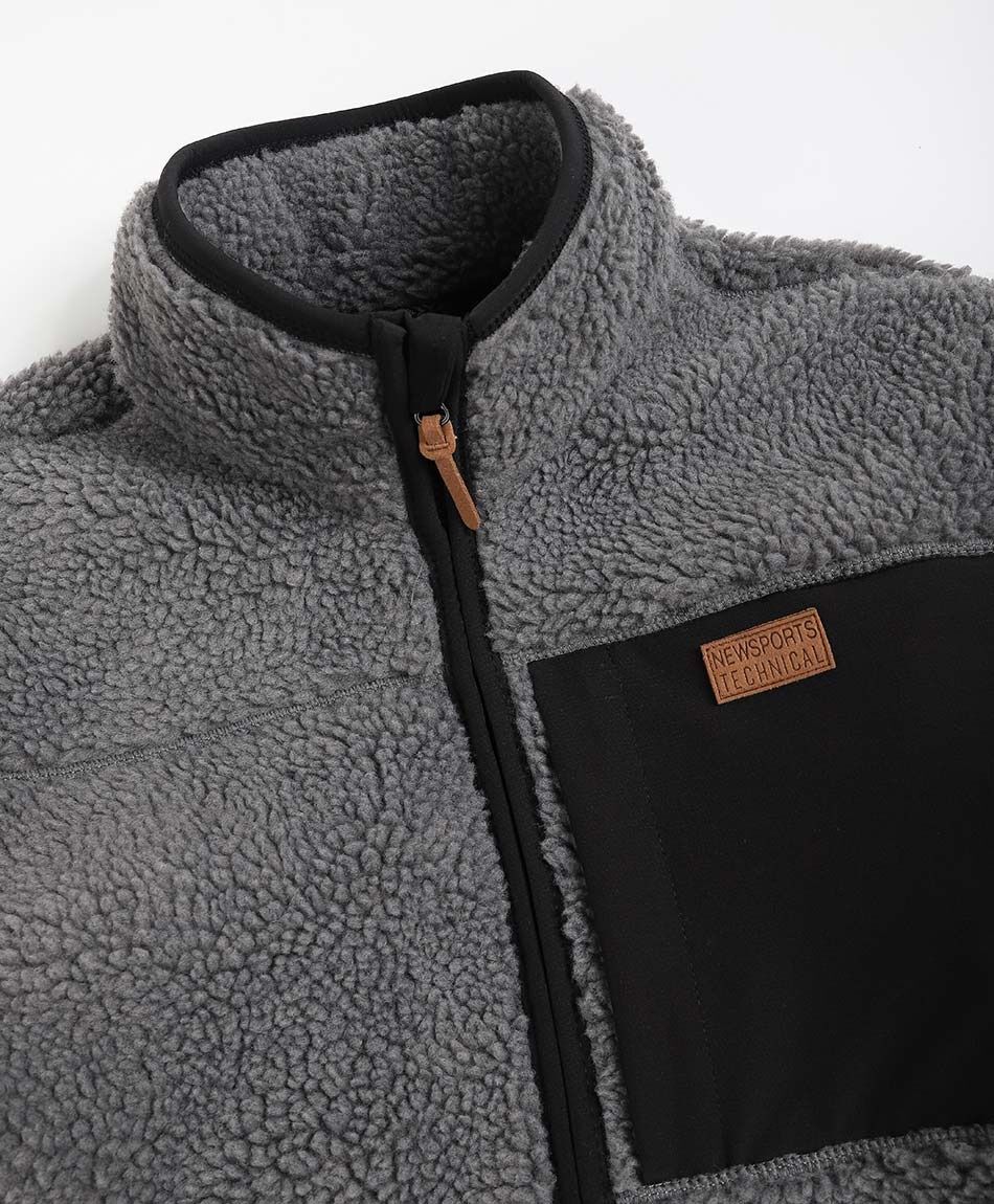 Chaqueta hombre gris melange