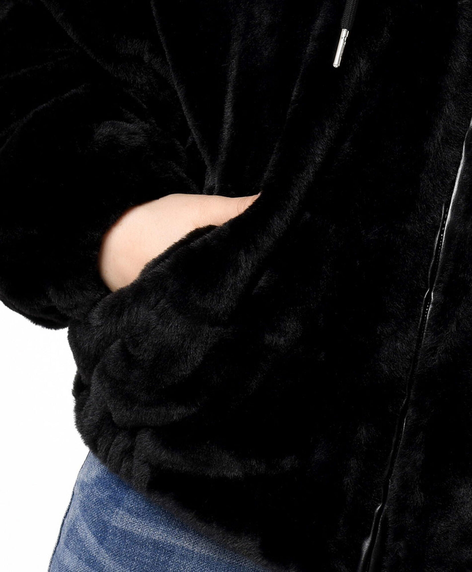 Chaqueta mujer pelitos negra Chaqueta mujer pelitos negra