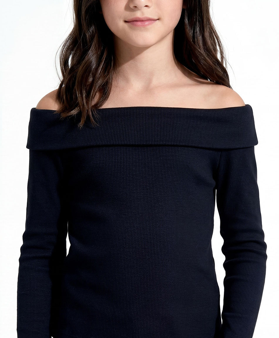 Polera ni&ntilde;a sin hombros