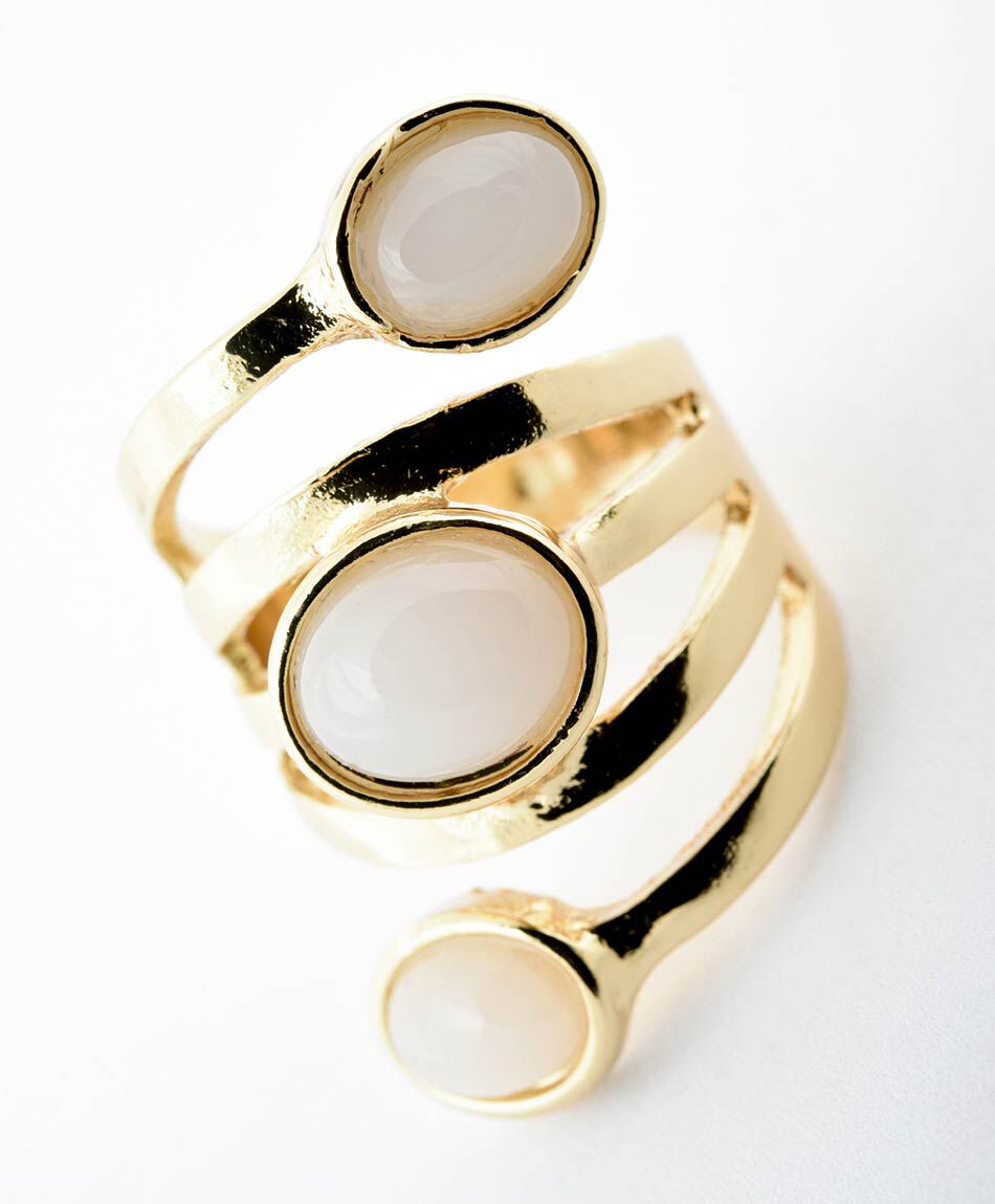 Anilo mujer 3 piedras 1 pieza