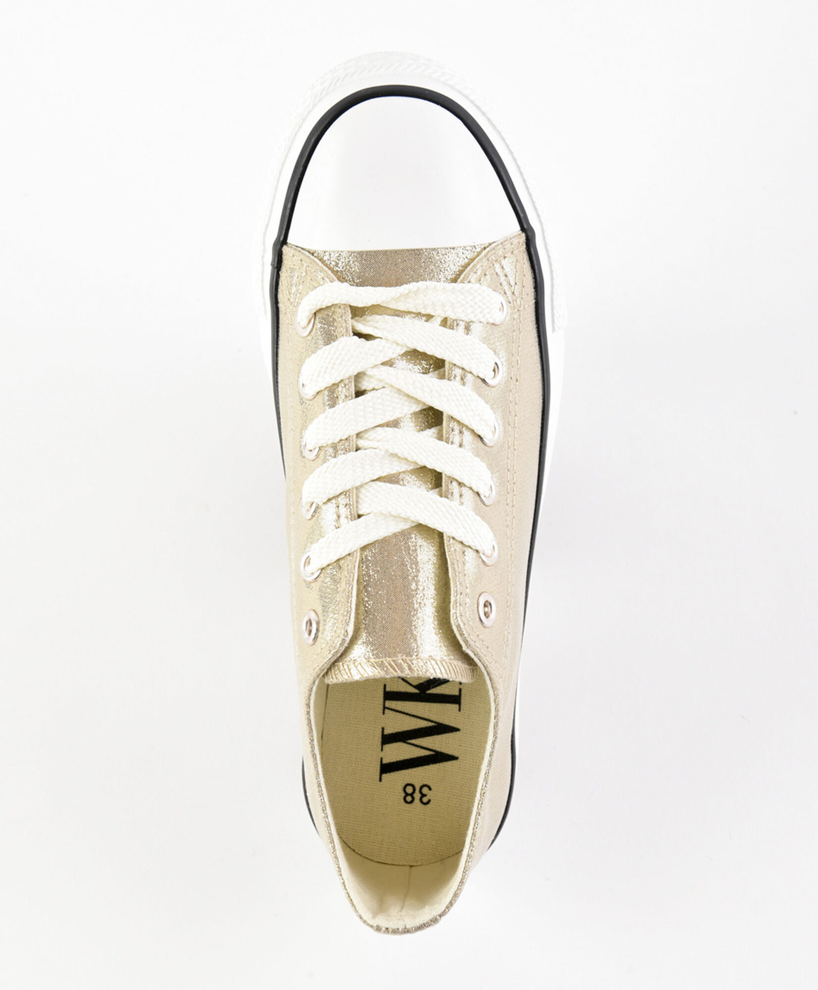 Zapatilla mujer brillante dorada Zapatilla mujer brillante dorada