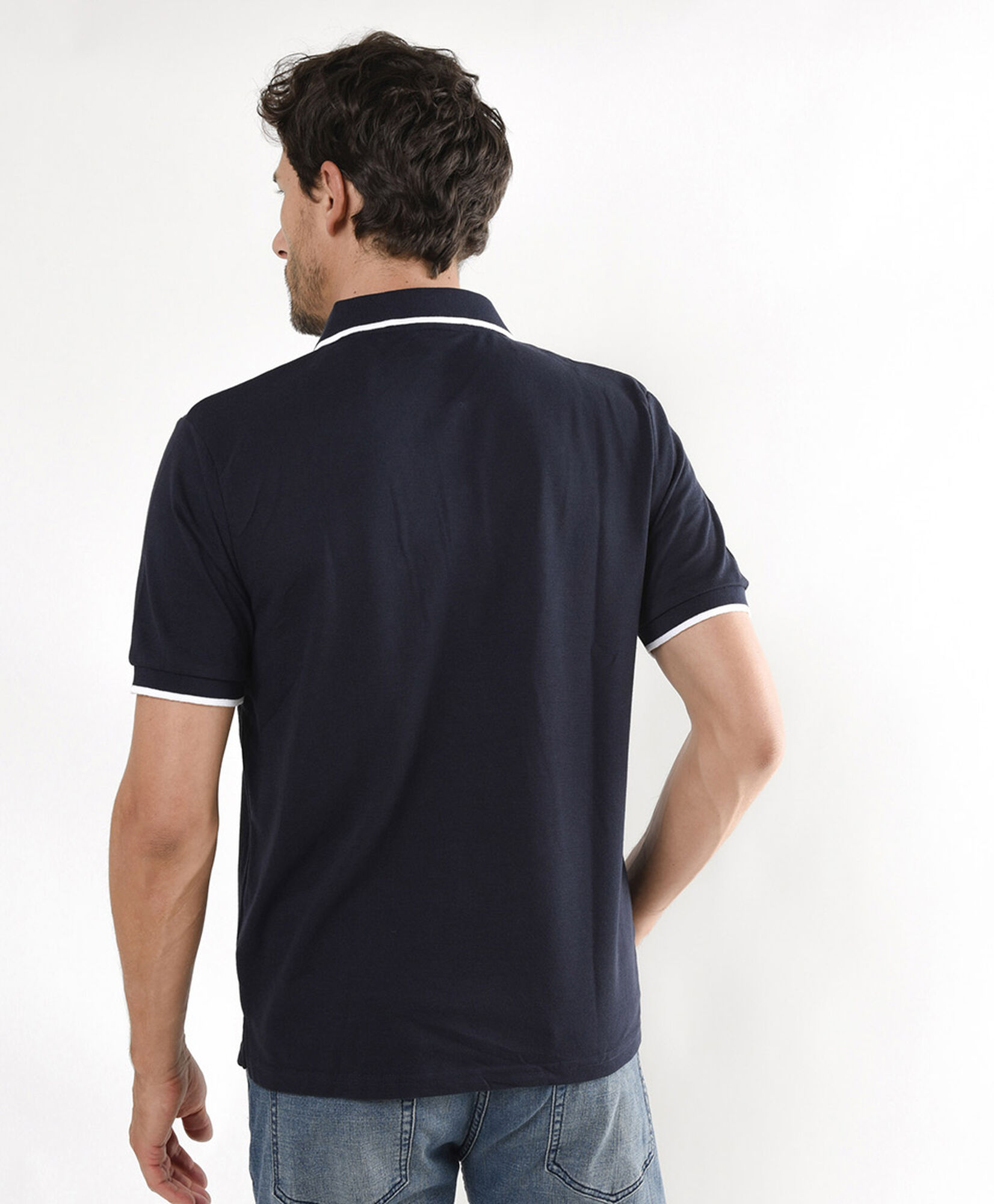 Polera hombre clásica cuello piqué Polera hombre clásica cuello piqué