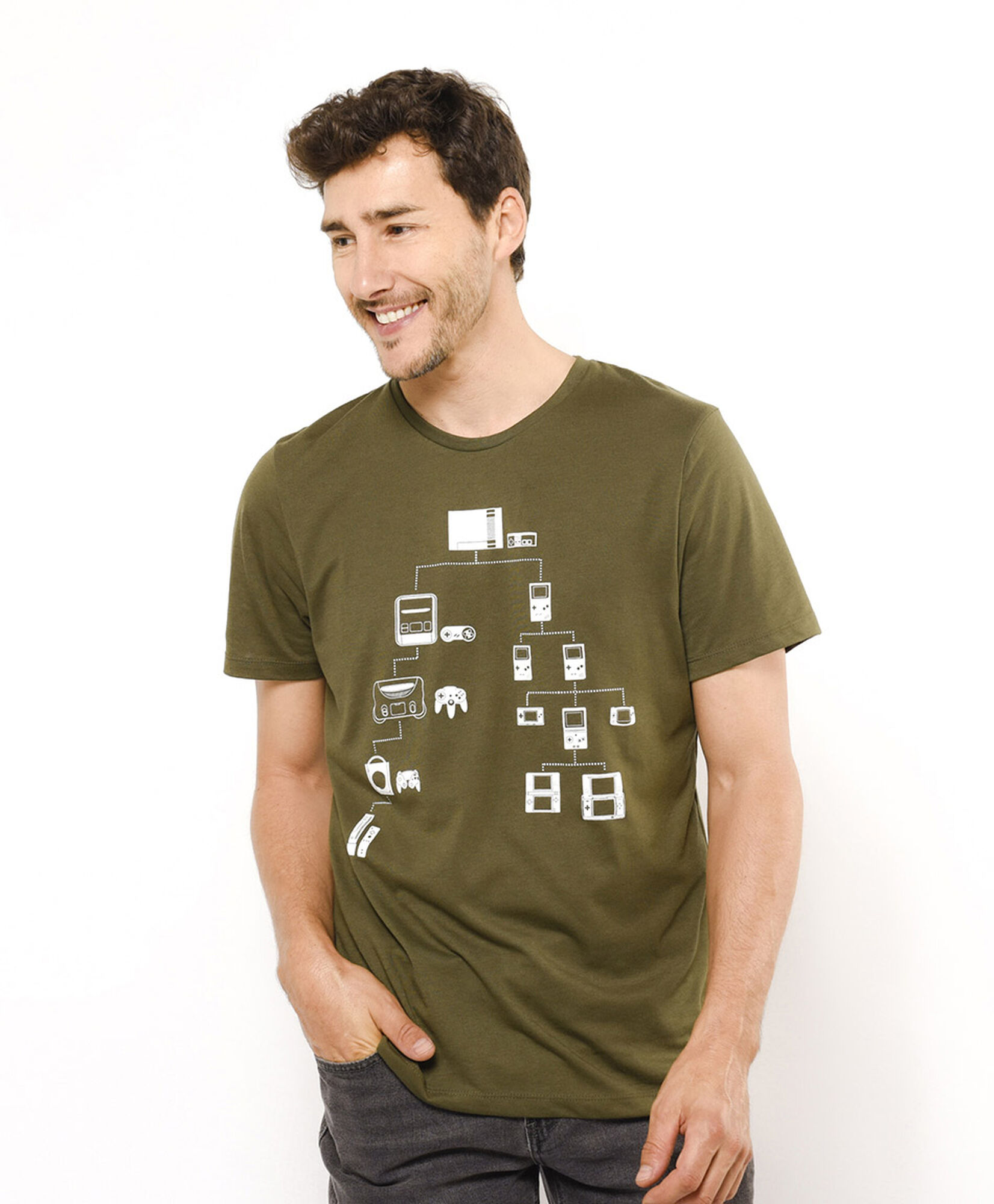 Polera hombre consolas Polera hombre consolas