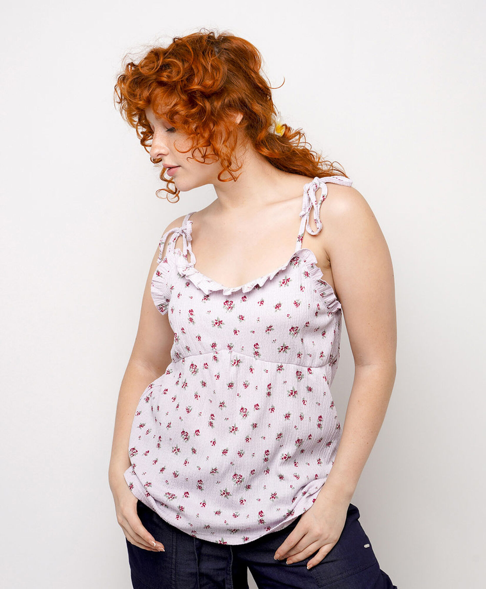 Blusa mujer top diseño florcitas Blusa mujer top diseño florcitas