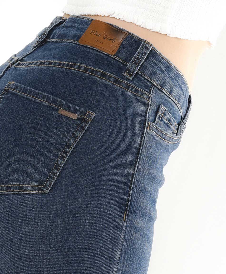 Jeans mujer basta abierta