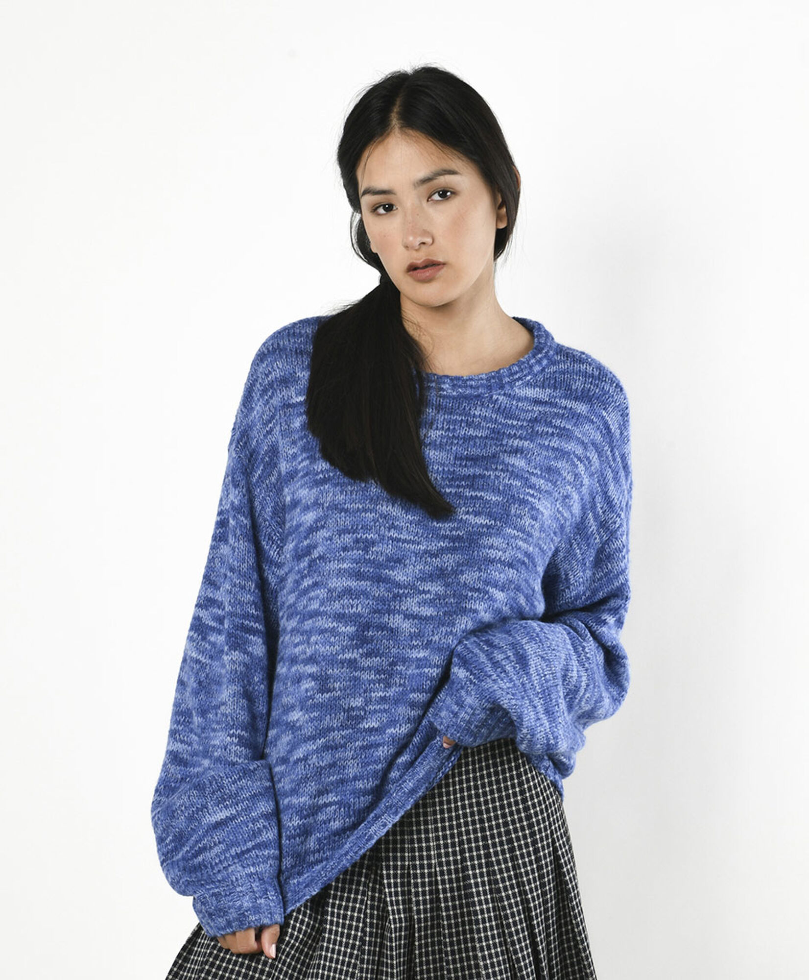 Sweater mujer melange azul Sweater mujer melange azul