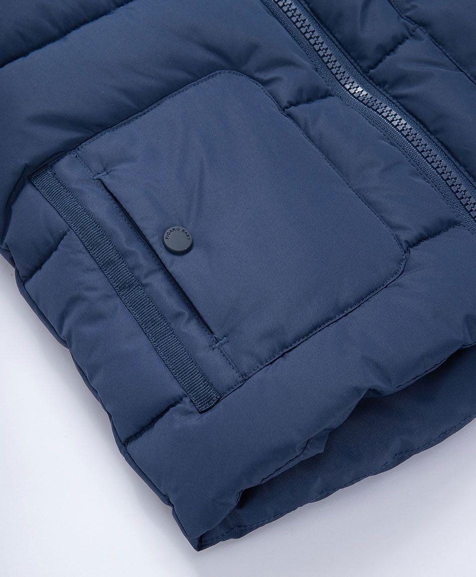 Parka beb&eacute; sin mangas navy