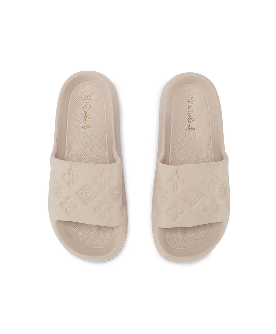 Sandalia mujer iconos beige