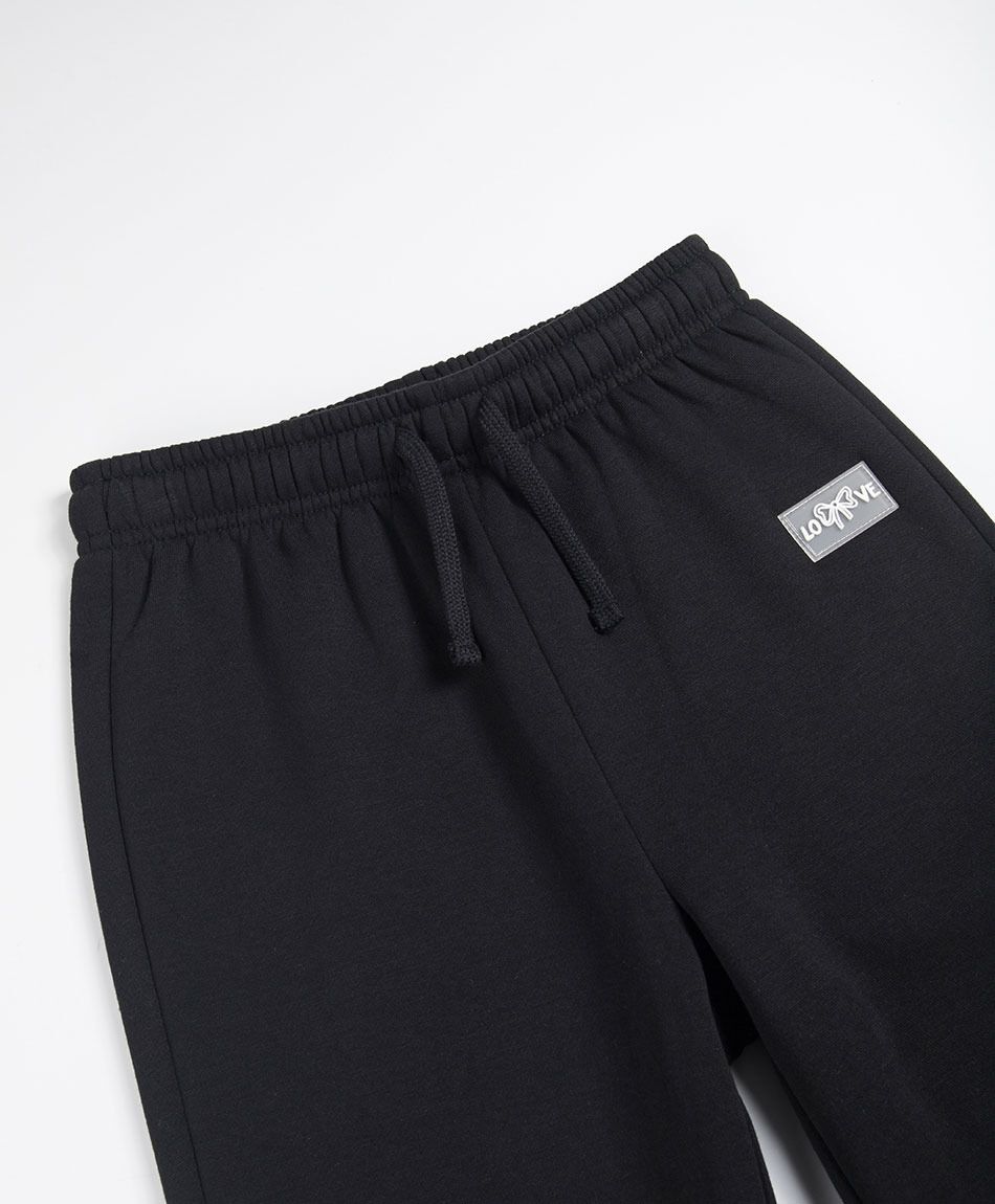 Pantal&oacute;n buzo ni&ntilde;a b&aacute;sico negro