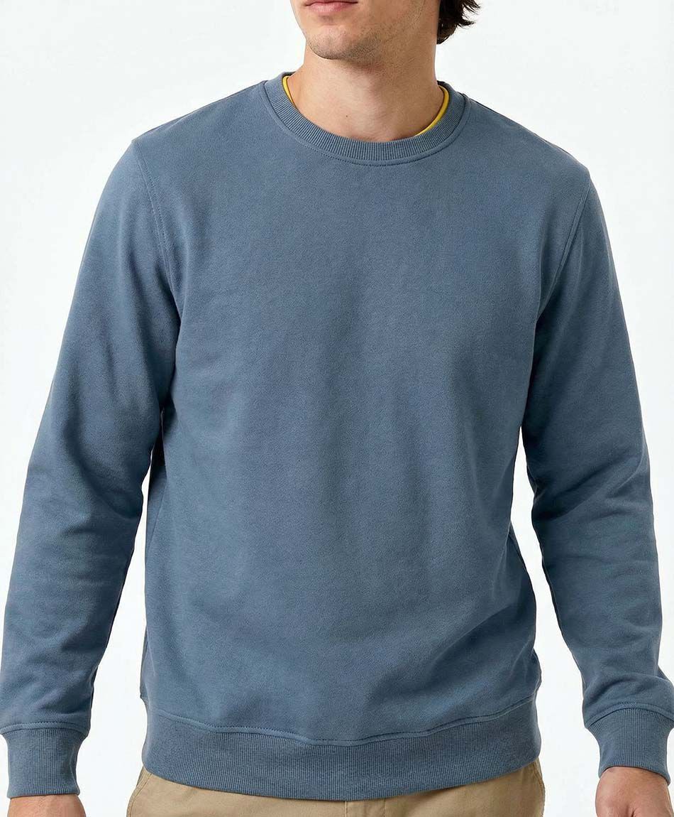 Poler&oacute;n hombre cuello redondo beige