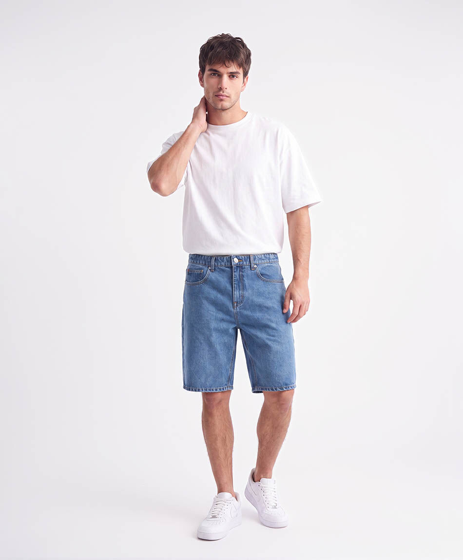 Bermuda hombre denim azul