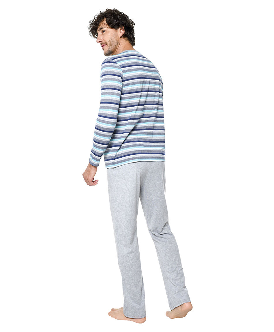 Pijama largo estampado