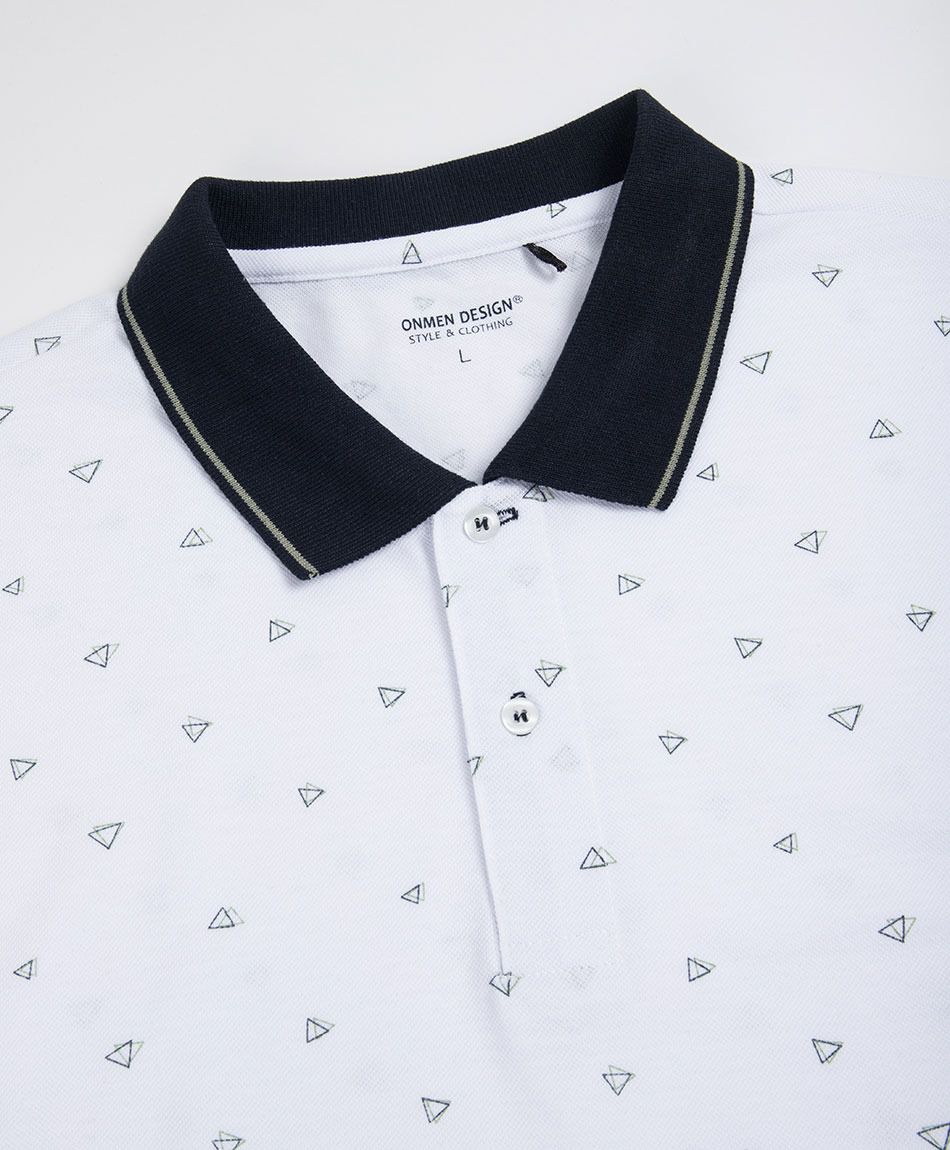 Polera hombre polo tri&aacute;ngulos