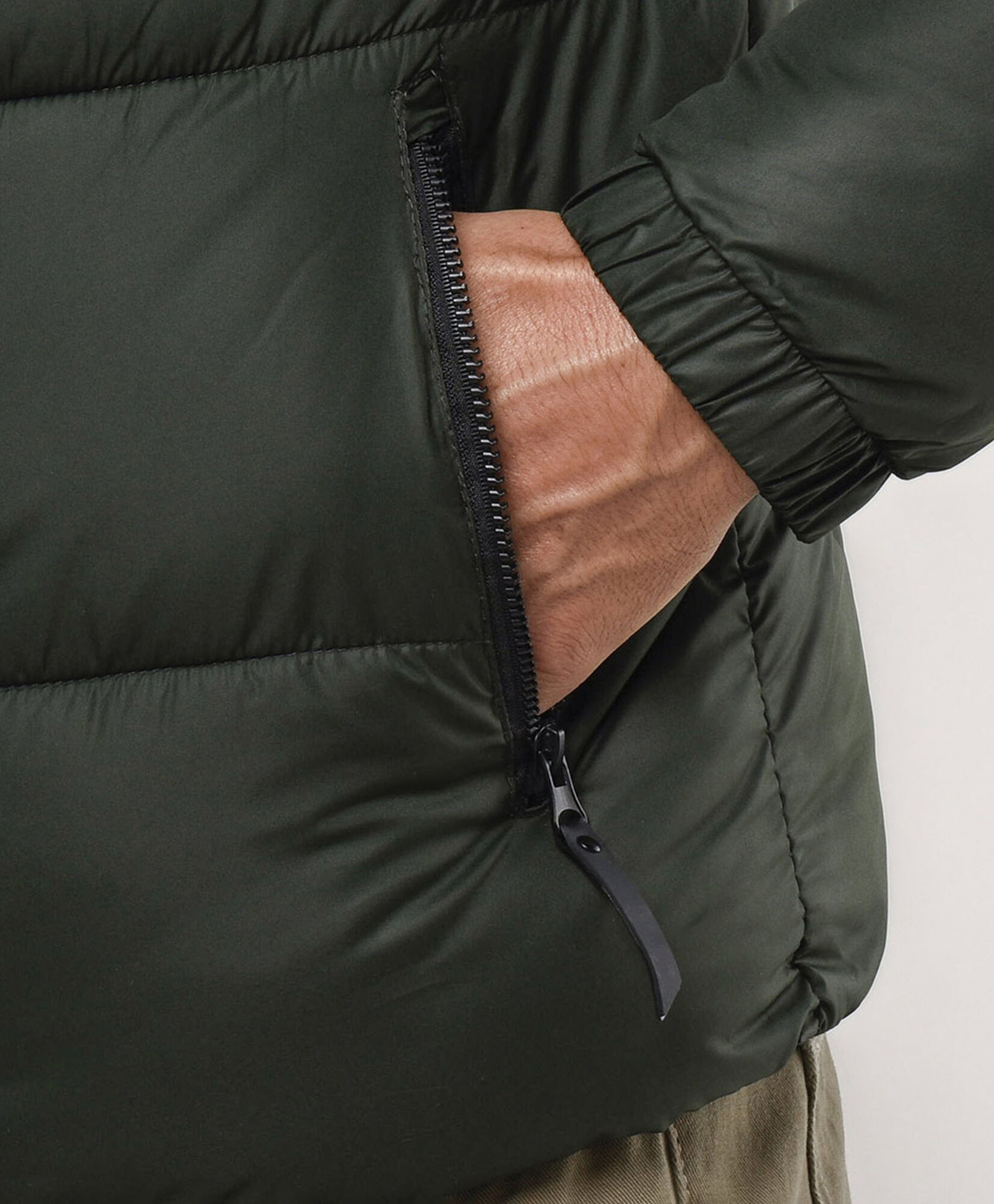 Parka hombre bolsillo verde Parka hombre bolsillo verde