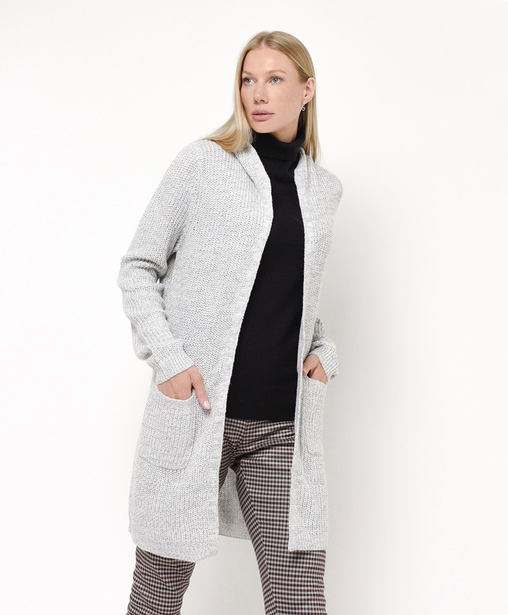 Cardigan mujer largo gorro Cardigan mujer largo gorro