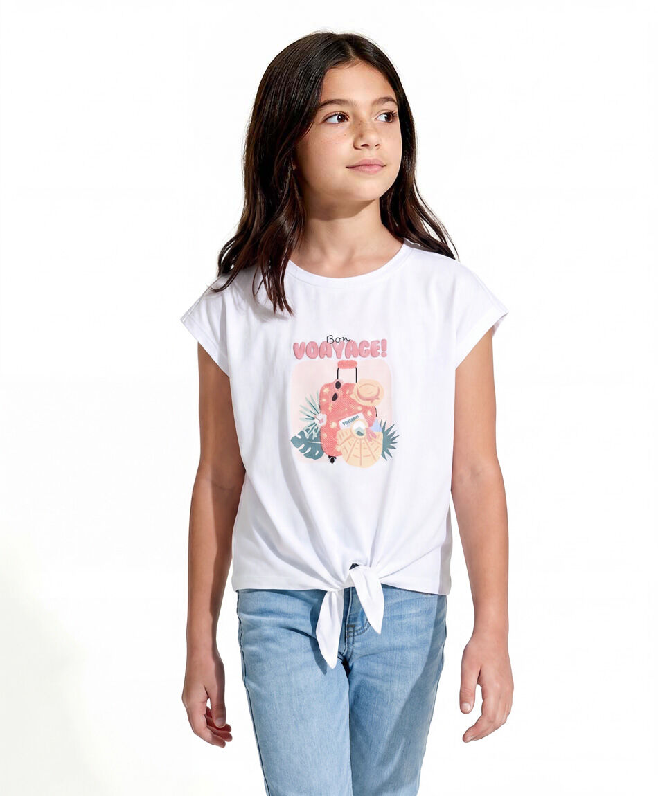 Polera ni&ntilde;a viaje lazo