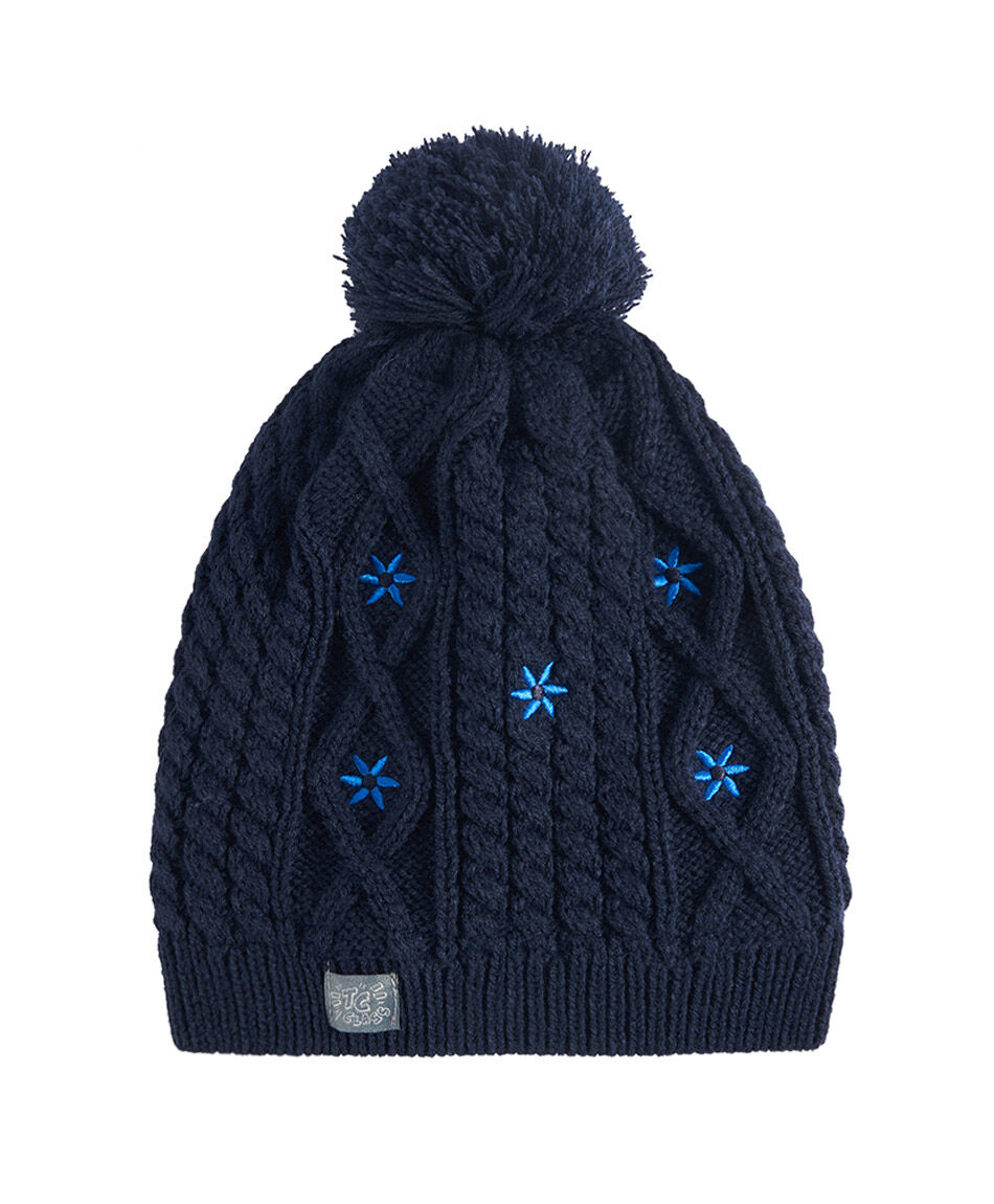 Gorro escolar florcitas