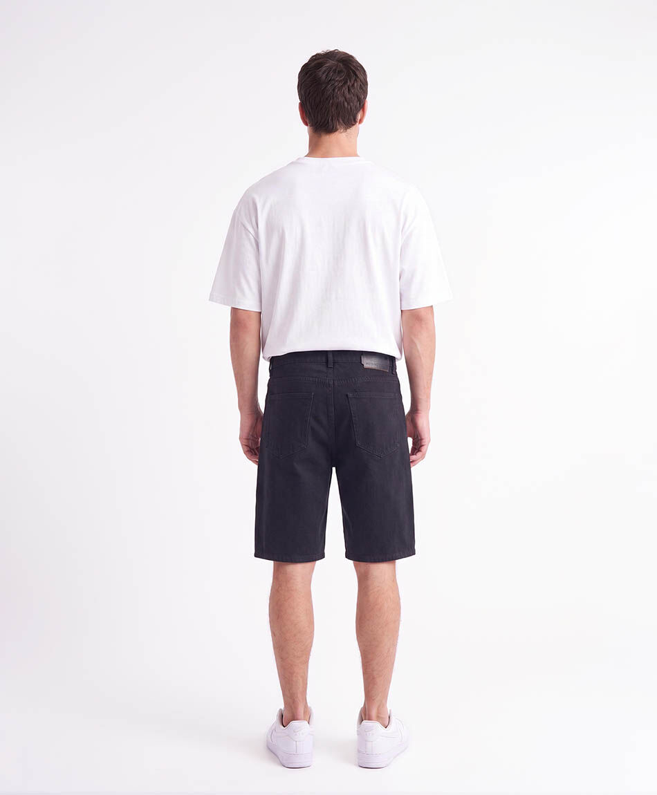 Bermuda hombre denim negra