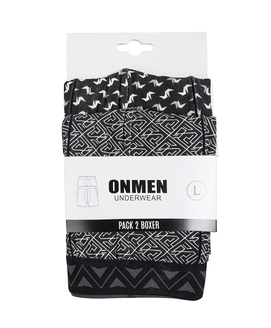 Pack 2 boxer hombre gris claro