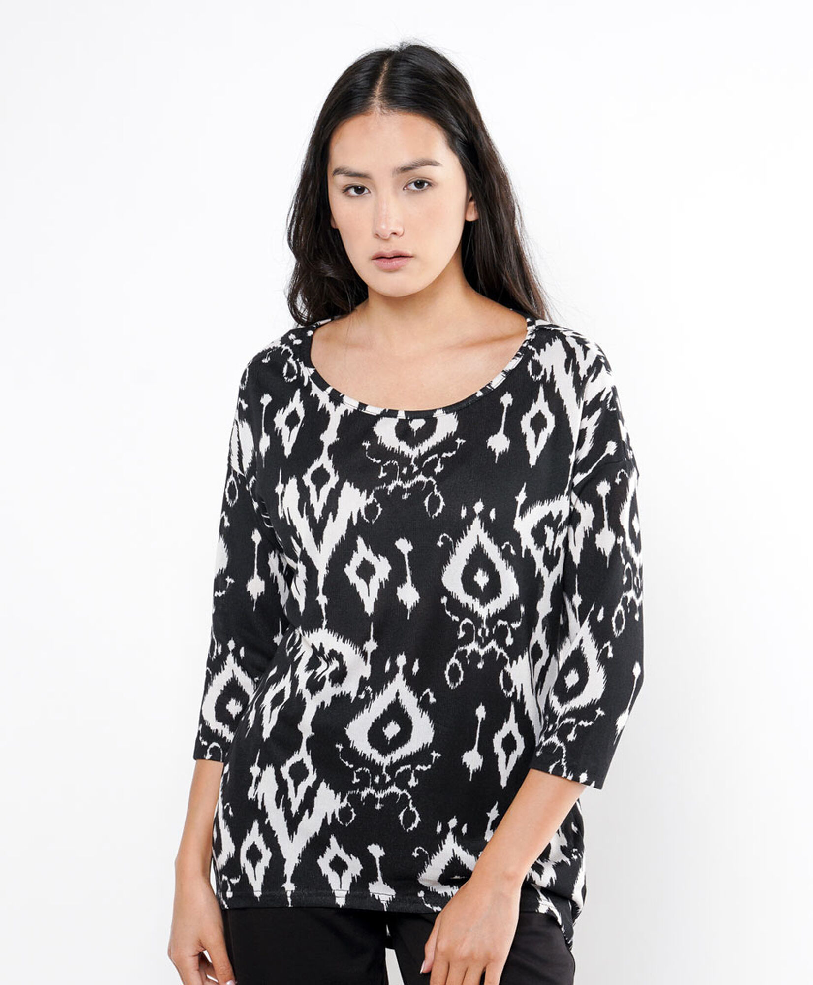 Polera mujer print lanosa Polera mujer print lanosa