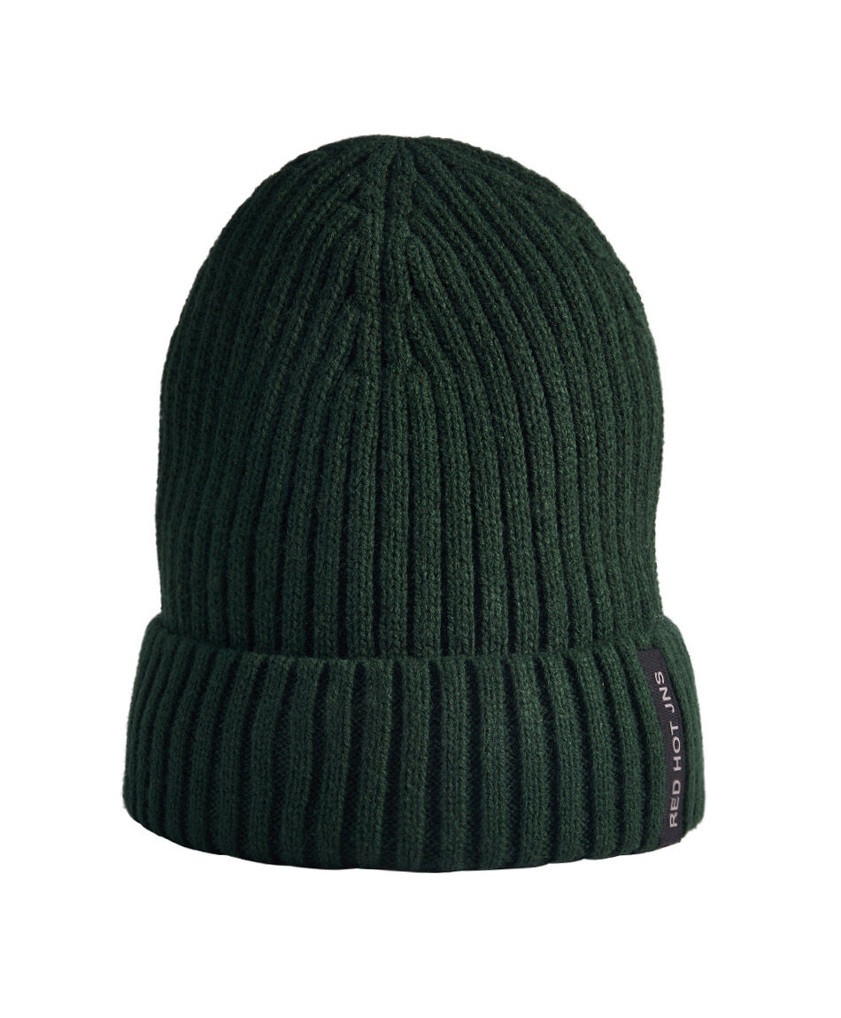 Gorro hombre urbano verde