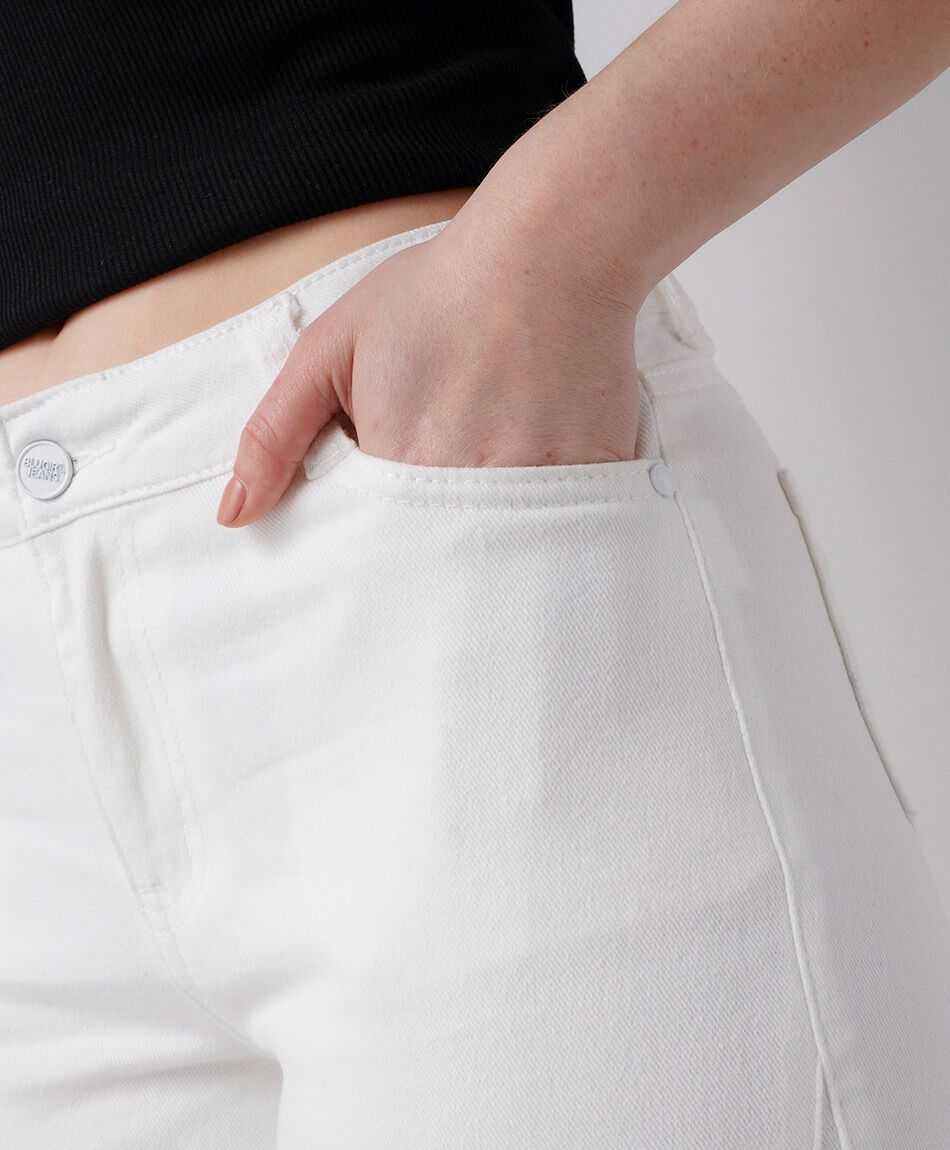 Jeans mujer wide leg c&iacute;rculos